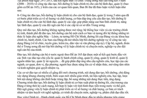 Kết luận 57/KL-TW năm 2013 đào tạo bồi dưỡng lý luận chính trị cán bộ lãnh đạo