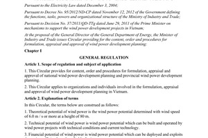 Circular No. 06/2013/TT-BCT regulation on content  order procedures for formula