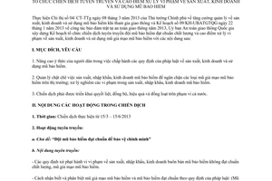 Kế hoạch 47/KH-UBATGTQG tổ chức chiến dịch tuyên truyền cao điểm xử lý vi phạm