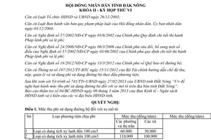 Nghị quyết 03/2013/NQ-HĐND mức thu phí sử dụng đường bộ đối với mô tô Đắk Lắk