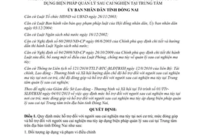 Quyết định 17/2013/QĐ-UBND mức đóng góp, hỗ trợ người sau cai nghiện