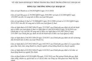 Quyết định 694/QĐ-TCHQ năm 2013 quy trình thanh tra thuế lĩnh vực hải quan