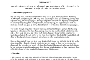 Nghị quyết 638-NQ/BCS năm 2013 giải pháp nâng cao năng lực đội ngũ công chức