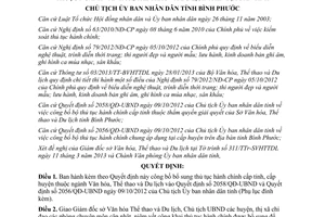 Quyết định 393/QĐ-UBND năm 2013 công bố bổ sung thủ tục hành chính Bình Phước
