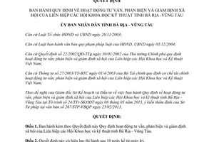 Quyết định 16/2013/QĐ-UBND phản biện và giám định xã hội Bà Rịa