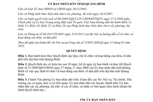 Quyết định 06/2013/QĐ-UBND Quy chế tổ chức và hoạt động của thôn tổ dân phố