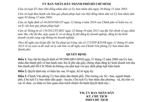 Quyết định 14/2013/QĐ-UBND bãi bỏ Quyết định 99/2008/QĐ-UBND HCM