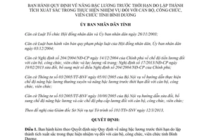 Quyết định 05/2013/QĐ-UBND nâng bậc lương trước thời hạn do lập thành tích