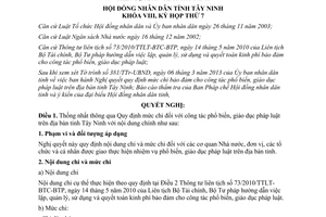 Nghị quyết số 11/2013/NQ-HĐND mức chi công tác phổ biến pháp luật tỉnh Tây Ninh