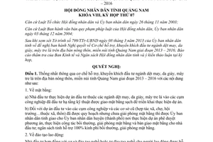 Nghị quyết 70/2013/NQ-HĐND hỗ trợ khuyến khích đầu tư ngành dệt may Quảng Nam