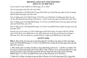 Nghị quyết 87/NQ-HĐND năm 2013 điều chỉnh phân bổ vốn đầu tư xây dựng cơ bản