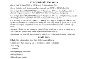 Quyết định 02/2013/QĐ-UBND kiện toàn tổ chức của Sở Kế hoạch Đầu tư Sơn La