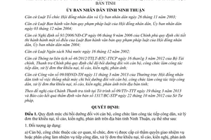 Quyết định 17/2013/QĐ-UBND chi bồi dưỡng cán bộ công chức tiếp dân Ninh Thuận