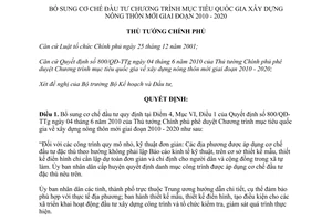 Quyết định 498/QĐ-TTg năm 2013 Chương trình xây dựng nông thôn mới 2010 - 2020