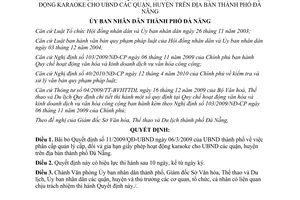 Quyết định số 12/2013/QĐ-UBND bãi bỏ Quyết định số 11/2009/QĐ-UBND Đà Nẵng