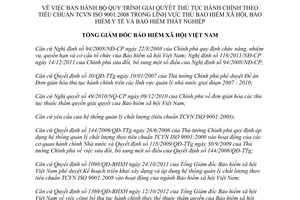 Quyết định 296/QĐ-BHXH năm 2013 bộ quy trình giải quyết thủ tục hành chính