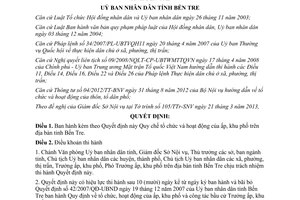 Quyết định 08/2013/QĐ-UBND Quy chế tổ chức hoạt động của ấp khu phố tỉnh Bến Tre