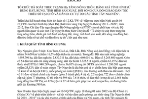 Báo cáo 1045/BC-BNN-KTHT năm 2013 hạ tầng nông thôn sử dụng đất rừng dân tộc thiểu số Tây Nguyên