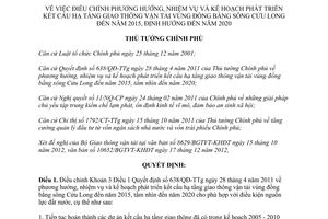 Quyết định 548/QĐ-TTg điều chỉnh phương hướng nhiệm vụ và kế hoạch phát triển