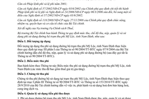 Thông tư 36/2013/TT-BTC mức thu chế độ thu nộp quản lý và sử dụng phí