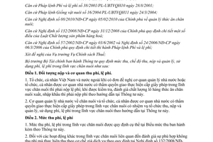 Thông tư 37/2013/TT-BTC mức thu chế độ thu nộp quản lý sử dụng phí chăn nuôi