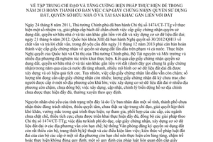 Chỉ thị 05/CT-TTg năm 2013 tập trung chỉ đạo hoàn thành cấp giấy chứng nhận