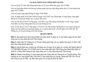 Quyết định 08/2013/QĐ-UBND quản lý vận hành mạng tin học diện rộng Tiền Giang