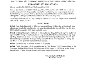 Quyết định số 991/QĐ-UBND quy hoạch đầu tư kinh doanh xăng dầu Đồng Nai