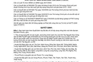 Quyết định 523/QĐ-UBND năm 2013 Bộ tiêu chí xây dựng nông thôn mới Bình Phước