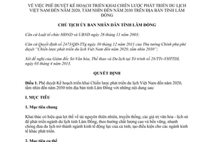 Quyết định 673/QĐ-UBND năm 2013 phê duyệt Kế hoạch Chiến lược phát triển du lịch