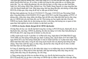 Chỉ thị 11/2013/CT-UBND tăng cường phòng cháy chữa cháy rừng Nghệ An