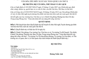 Quyết định 1341/QĐ-BVHTTDL năm 2013 phê duyệt Kế hoạch tổ chức Hội nghị