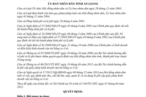 Quyết định 13/2013/QĐ-UBND lệ phí cấp giấy phép kinh doanh vận tải bằng ôtô