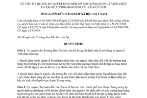 Quyết định 346/QĐ-BHXH ủy quyền ký quyết định quản lý viên chức