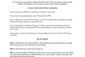 Quyết định 688/QĐ-UBND 2013 ứng dụng công nghệ thông tin trong cơ quan nhà nước Lâm Đồng