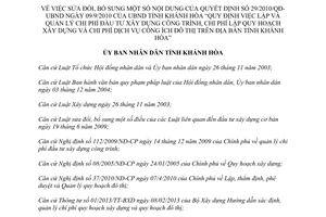 Quyết định 07/2013/QĐ-UBND sửa đổi Quyết định 29/2010/QĐ-UBND Quy định lập