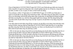 Công văn 551/BXD-KTXD hướng dẫn điều chỉnh chi phí nhân công xây dựng