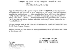 Công văn 1663/TCHQ-VP đính chính Công văn 1567/TCHQ-GSQL