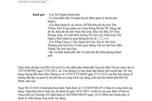 Công văn 2289/SXD-QLKTXD năm 2013 lập quản lý chi phí bảo trì công trình xây dựng TPHCM