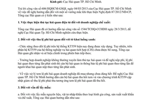 Công văn 1744/TCHQ-CCHĐH vướng mắc khi thực hiện Nghị định 87/2012/NĐ-CP