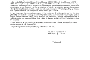 Công văn 1820/TCHQ-GSQL gia hạn thời hạn tạm nhập tái xuất lô hàng thiết bị