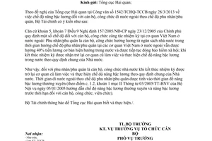 Công văn 4569/BTC-TCCB nâng bậc cán bộ công chức đi nước ngoài
