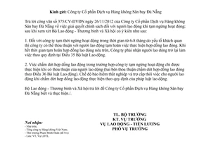 Công văn 1265/LĐTBXH-LĐTL giải quyết chính sách đối với người lao động