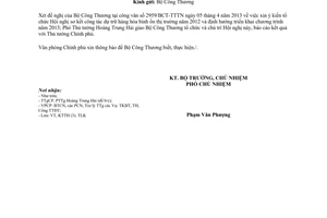 Công văn 2947/VPCP-KTTH hội nghị sơ kết công tác dự trữ hàng hóa bình ổn giá