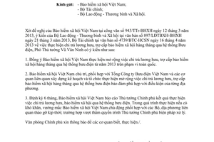 Công văn 3069/VPCP-KTTH chi trả lương hưu trợ cấp bảo hiểm xã hội qua bưu điện