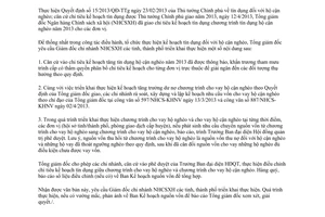 Công văn 1081/NHCS-KHNV năm 2013 điều hành kế hoạch chương trình tín dụng hộ cận nghèo