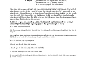 Công văn 1014/STNMT-QLĐĐ 2013 lập hồ sơ cấp GCNQSDĐ cho cơ quan tổ chức đang sử dụng đất Nghệ An