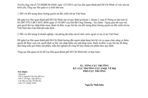 Công văn 2214/TCHQ-GSQL nhập khẩu rượu thuốc lá điếu xì gà bài tây