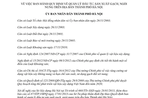 Quyết định 12/2013/QĐ-UBND Quy định quản lý đầu tư sản xuất gạch ngói nung