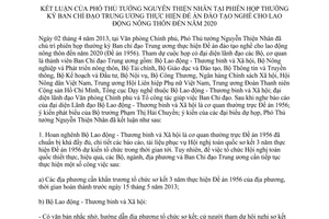 Thông báo 162/TB-VPCP kết luận của Phó Thủ tướng tại phiên họp Ban chỉ đạo